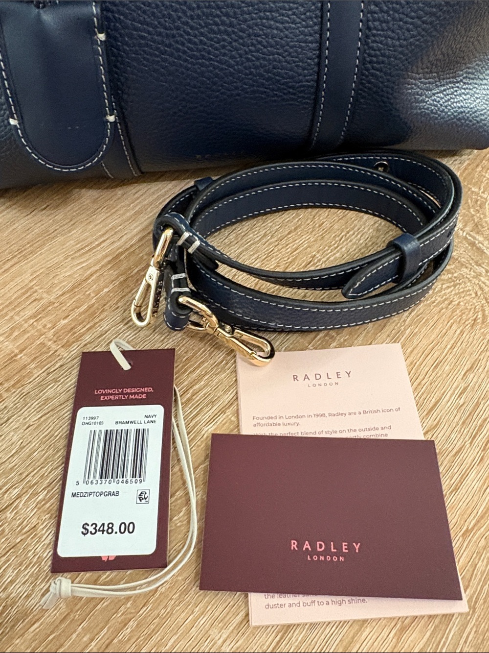 RADLEY Bramwell Lane Medium Ziptop Grab Satchel - Picture 9 of 11